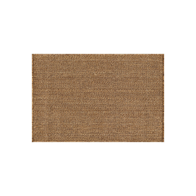Tapis d'intérieur / extérieur à motif géométrique naturel / jute tissé à plat, Naturel, Rectangulaire 2 pi x 3 pi