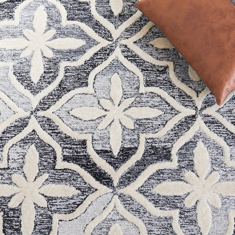 Metro Hand Tufted Performance Geometric Rug, Rectangle 4' x 6'