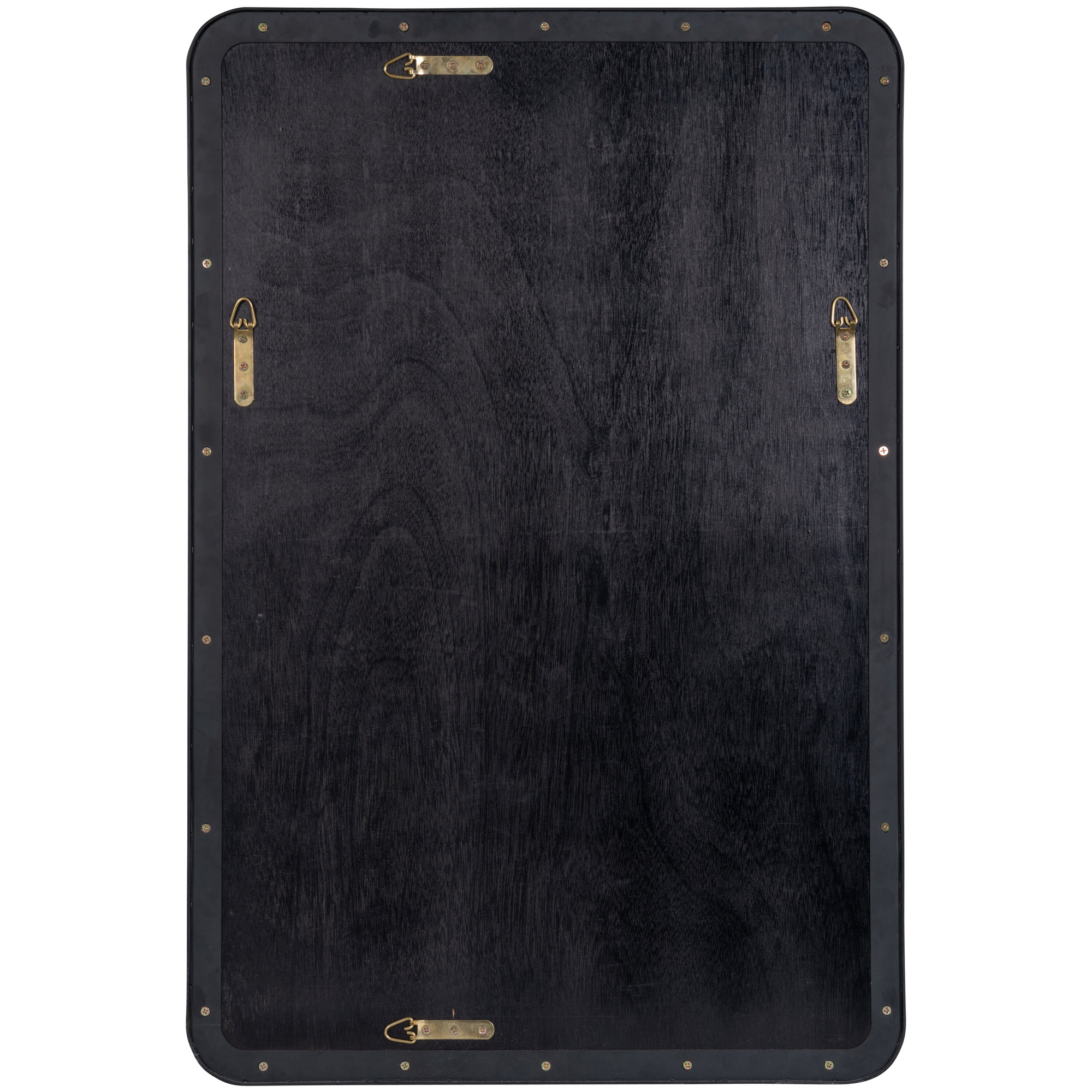 Eaton Modern & Contemporary Accent Mirror, 36" H x 24" W, Matte Black