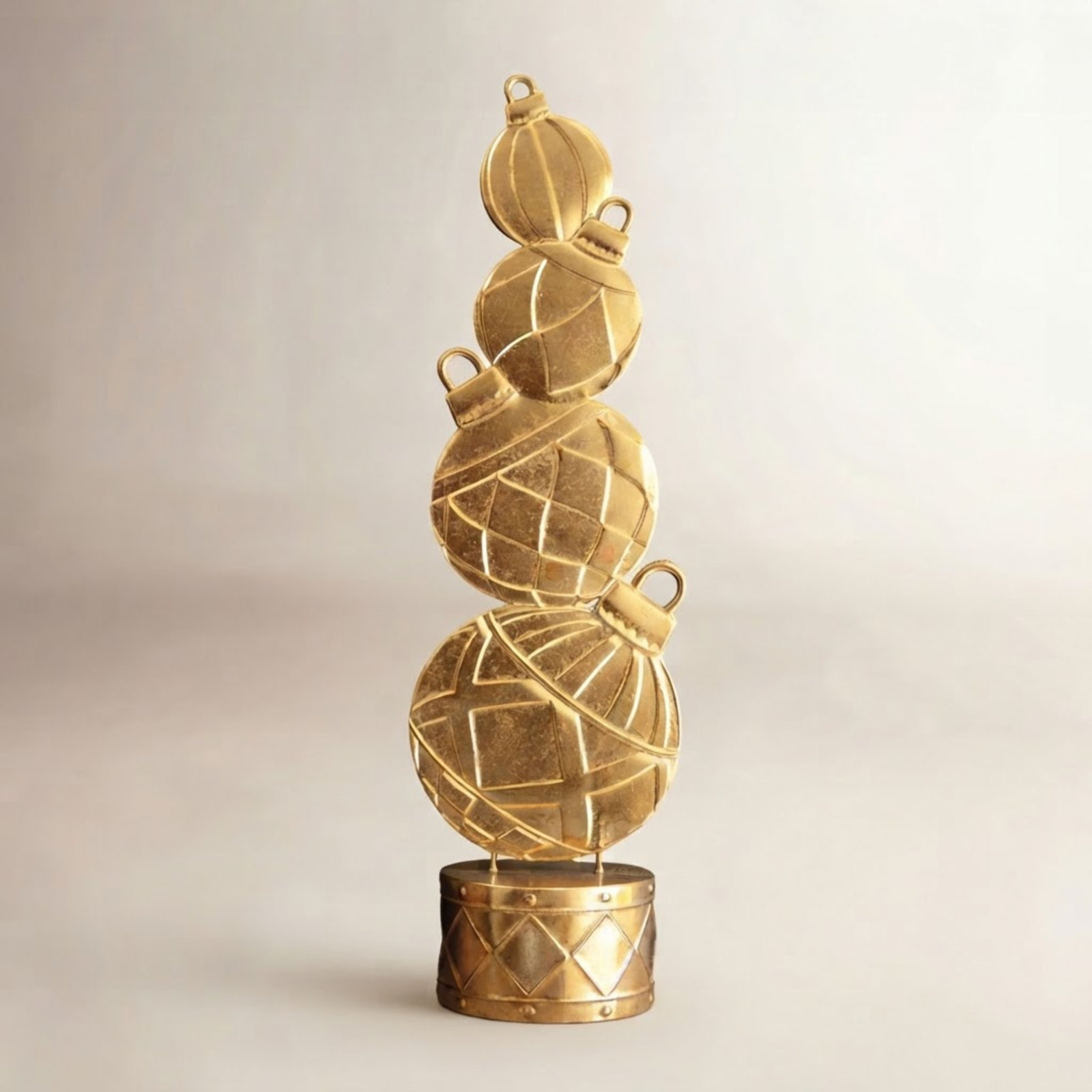 Christmas Ornament Topiary Decor