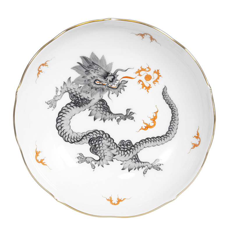 Soucoupe 6,5 po dragon Ming, Noir