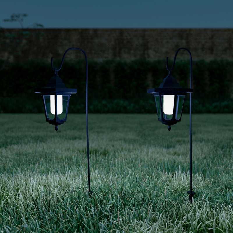 Pure Garden Hanging Solar Coach 2 LED Pathway Lights