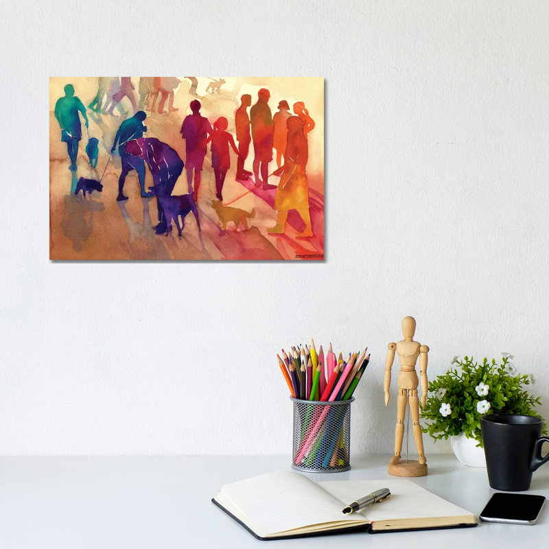 Man's Best Friends by Maja Wronska - Wrapped Canvas Gallery-Wrapped Canvas Giclée, 20.32 cm H x 30.48 cm W