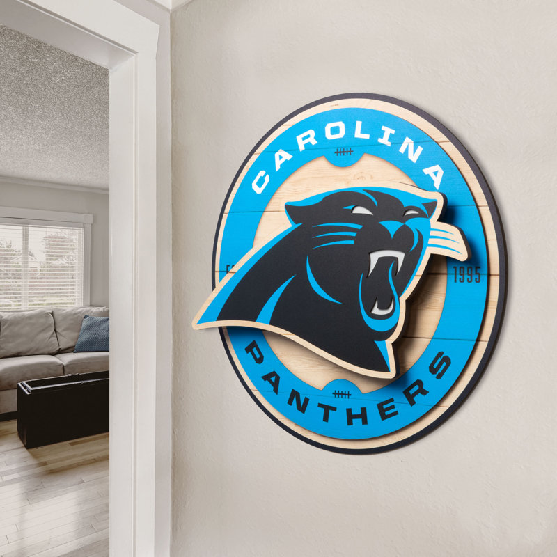 NFL Carolina Panthers 3DX Circle Wall Art
