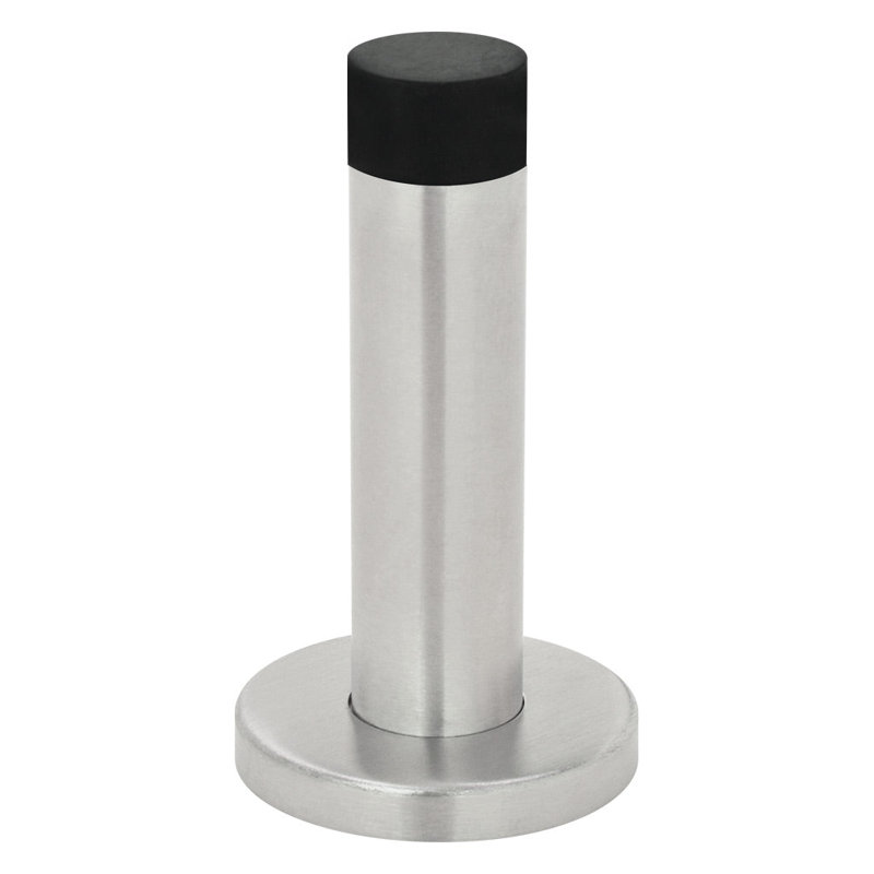 Butoir de porte mural contemporain Contemporary, Acier inoxydable satiné