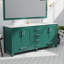 Meuble-lavabo double vert 72 po X P 22 po D, avec plateau en marbre de culture-982819915-982819917
