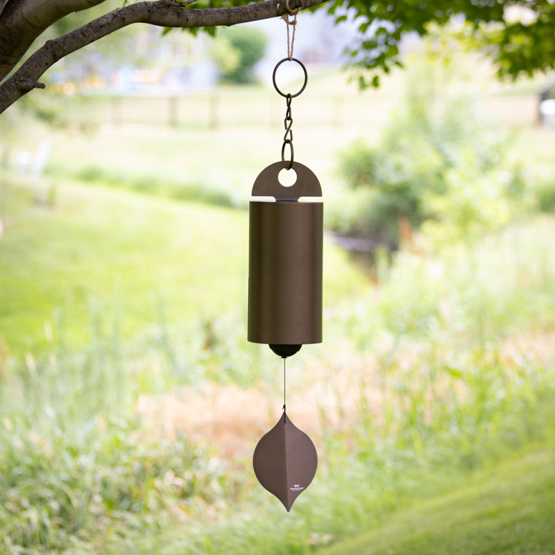 Large Antique Copper Steel Wind Bell Chime