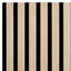 Nivaldo 60cm x 120cm Wall Paneling in Matte Black/ Brown (4-pack)-1648182317-1648182318