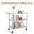 Metal Mesh Cart With Wheels-100842981