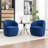 Stith Velvet Upholstered Swivel Barrel Chair-1910881356