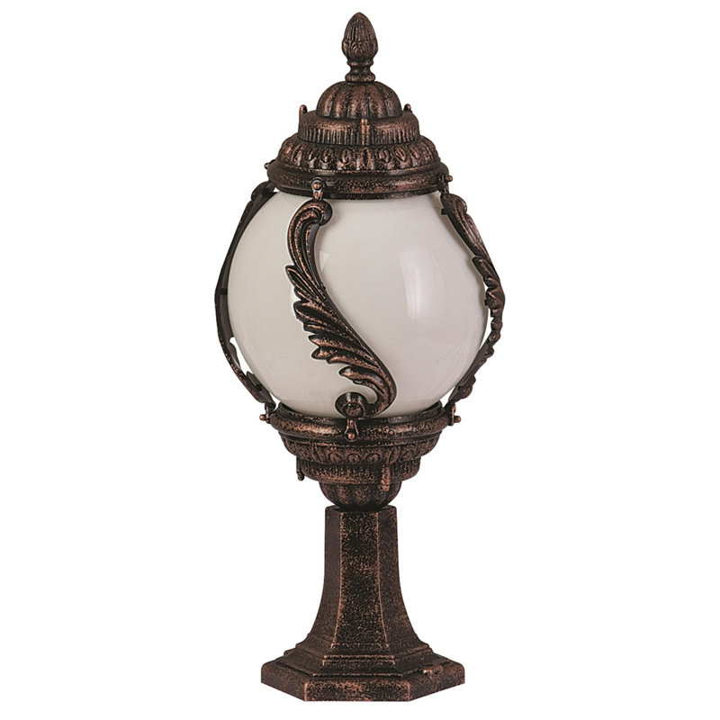 Traditional Outdoor Wall Lamp, Brown ABS Body, 25.6 x 11.8 inches | Acrylic Cap, E27 Socket (Max 40W), IP65 Weatherproof | Perfect for Nostalgic American Homes, Elegant Design for Outdoor Spaces
