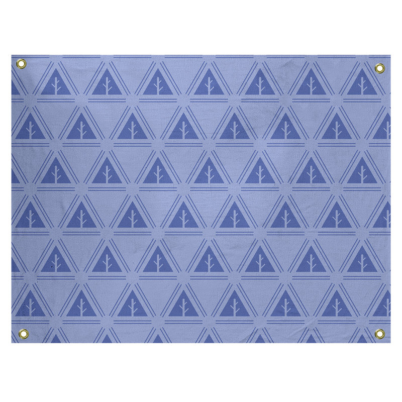 Tapisserie Barbra, H 59 po x l 80 po, Bleu