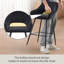 Sunni 67cm Velvet Upholstered Arm Bar Stool with Footrest-1674233843