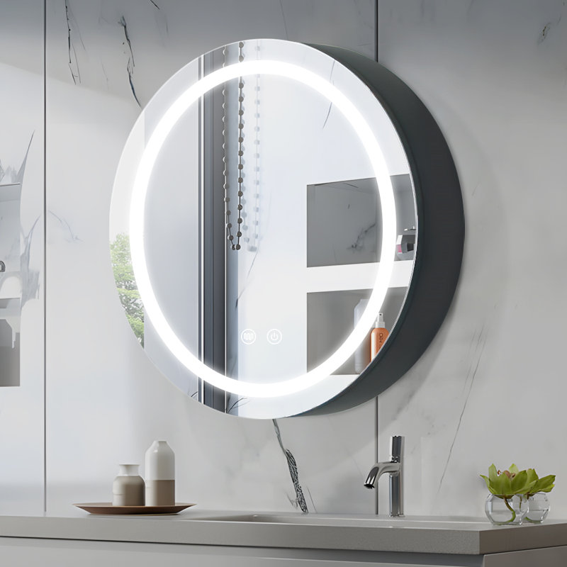 Miroir à pharmacie sans cadre 26 po H 26 po Tuley