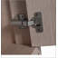 Meuble-lavabo autoportant avec lavabo en céramique noire et 2 portes d'armoire à fermeture en douceur-1310560782