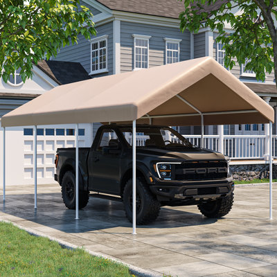 10 X 20ft Heavy Duty Portable Carport Canopy, Galvanized Frame Portable Garages and Shelters