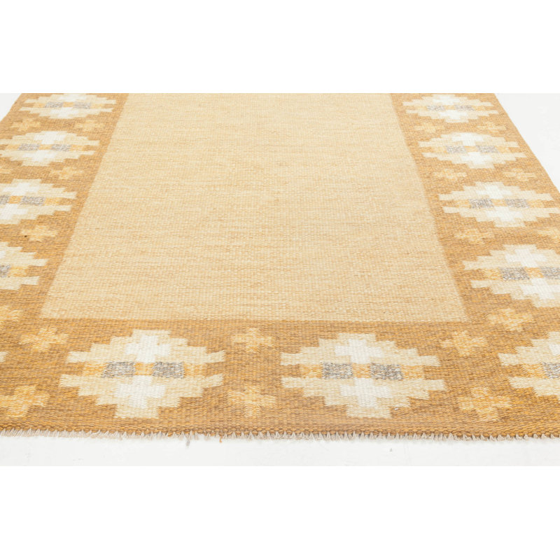Vintage One-of-a-Kind Rectangle 4'4" X 6'6" Flatweave Area Rug