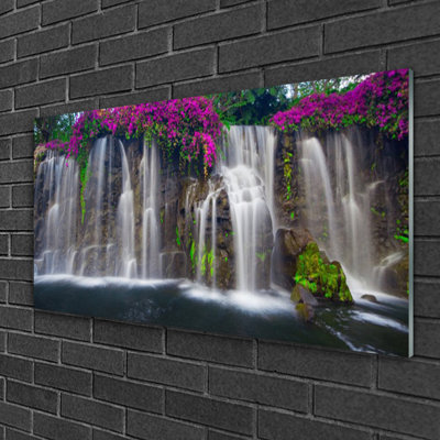 Nature Waterfall - No Frame Print on Glass