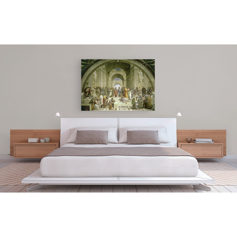 The School Of Athens by Raffaello - Wrapped Canvas Print, 50cm H x 70cm W x 4cm D