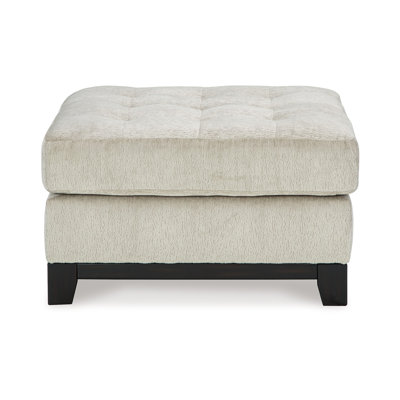 Maxo Accent Ottoman, 36 Inch Square, Soft Tufted Rich Polyester by Benjara