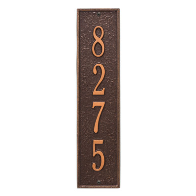 Plaque d'adresse murale personnalisée 4 lignes Hagen