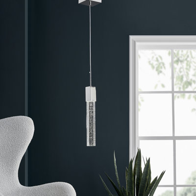 Luminaire suspendu carré à 1 lumière Homan