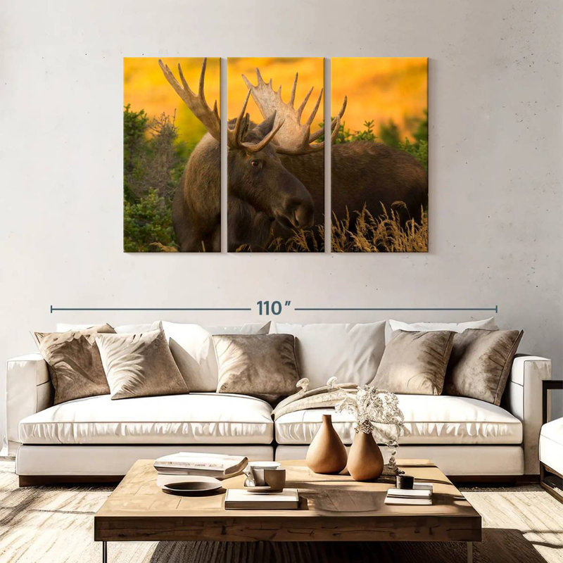 Brampt Chugach Bull Moose, 48" H x 74" W