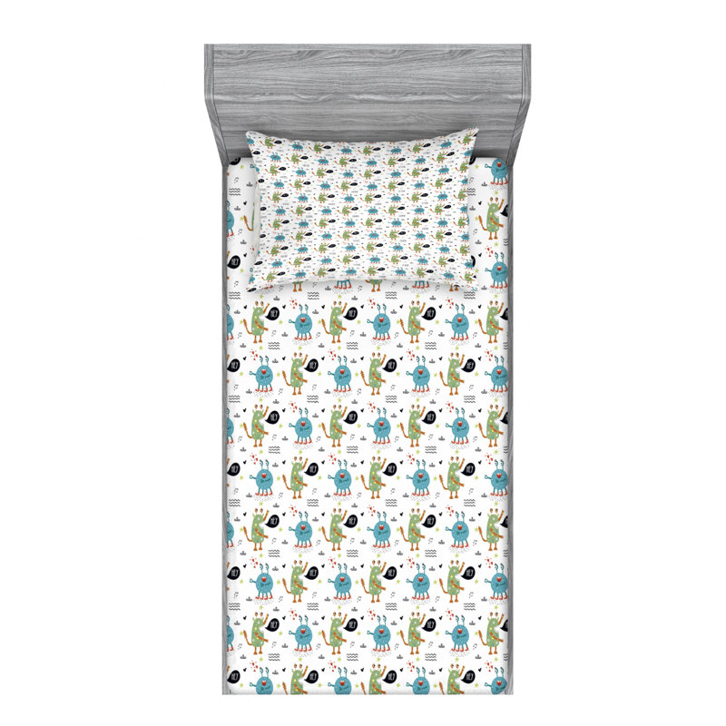 Microfiber Sheet Set, Twin Sheet Set + Fitted Sheet + 1 Pillowcase