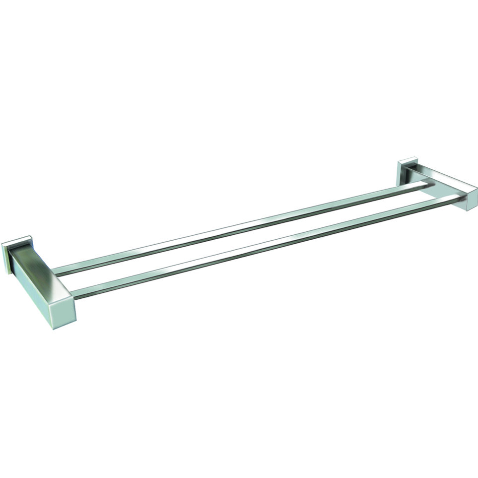 Loken Double Rail Double Wall Mounted Towel Bar Rebrilliant