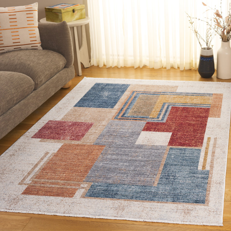 Tapis de performance abstraite Forum305, Rectangle 5 pi x 7 pi