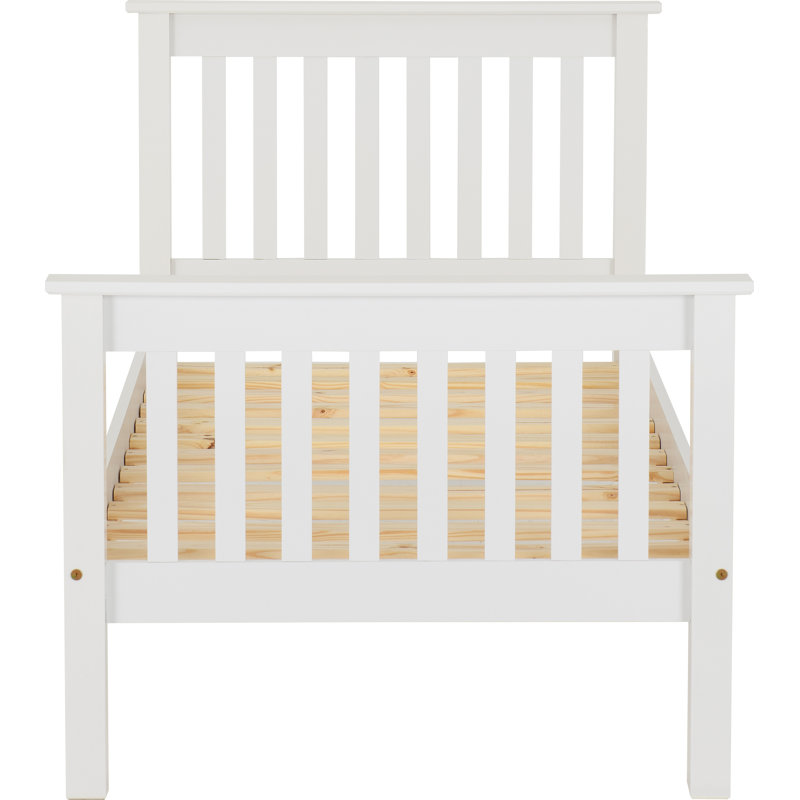 Ursina Bed Frame, White, Single (3')