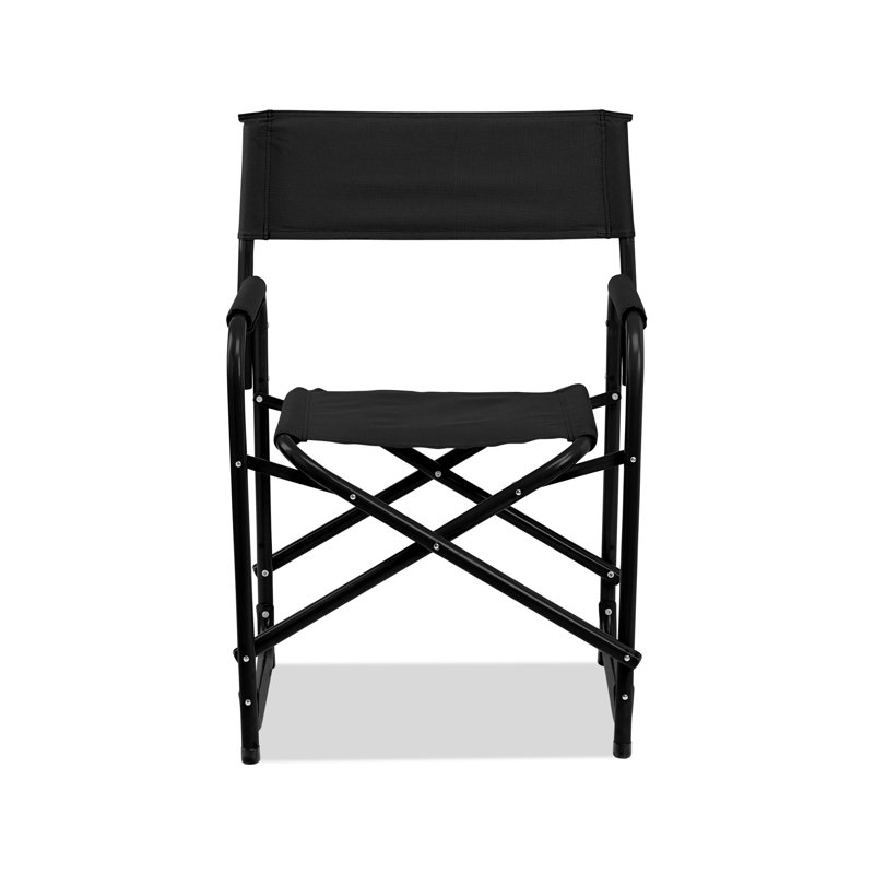 Ecorse Folding Director Chair, Black