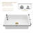 30" L x 18" W Ceramic Drop-in/Undermount Kitchen Sink, Single Bowl Kitchen Sink with Sink Grid and Basket Strainer-122909696