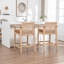 Ensemble de 2 tabourets de bar en bois massif Willbanks-3364372