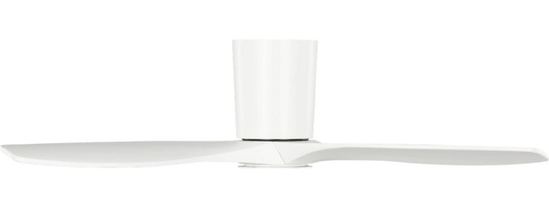 Seyra Smart Hugger LED Ceiling Fan, 44" Wide, Matte White, Matte White