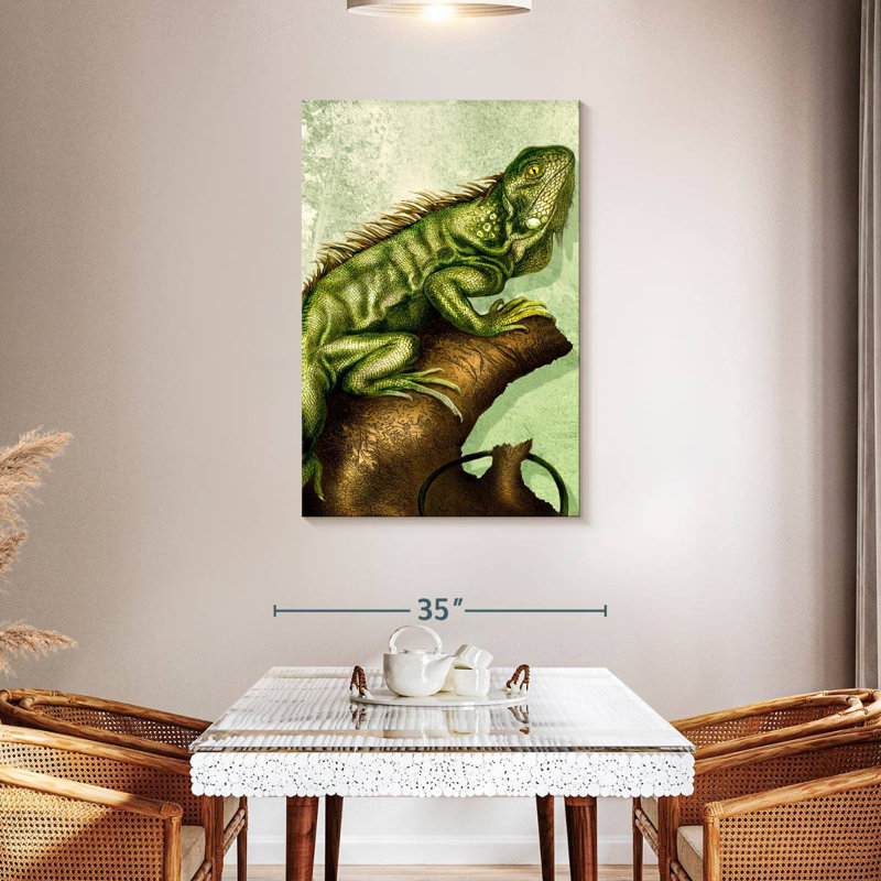 Brampt Iguana, 45" H x 30" W