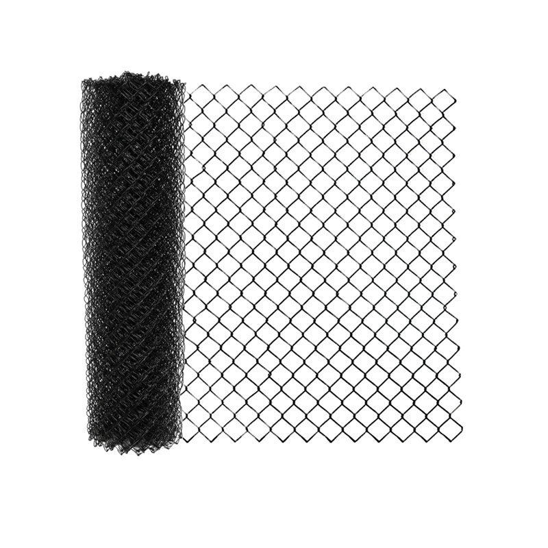 Tissu en acier galvanisé à mailles losangées - 50 pieds - calibre 9,5 AW - noir, 5 pi