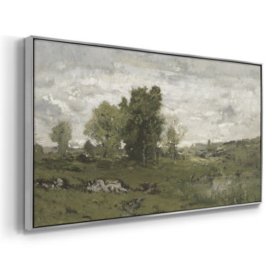Série paysage - DCCDXVVI - Toile tendue avec châssis encadré - Prêt à être accroché