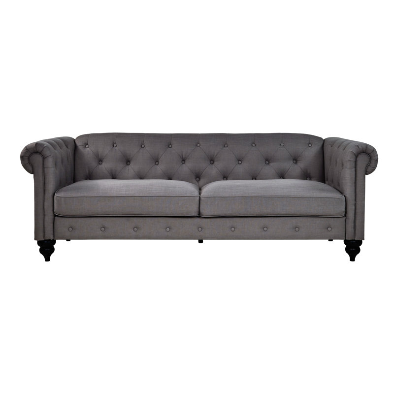 Canapé Chesterfield Hulsey Charlton Home, Gris anthracite