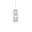 Luminaire suspendu DEL de 6,5 po Aston en chrome-860351830