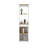 Linen Cabinet, Two Interior  Shelves, Two Open Shelves, Single Door-1399571622