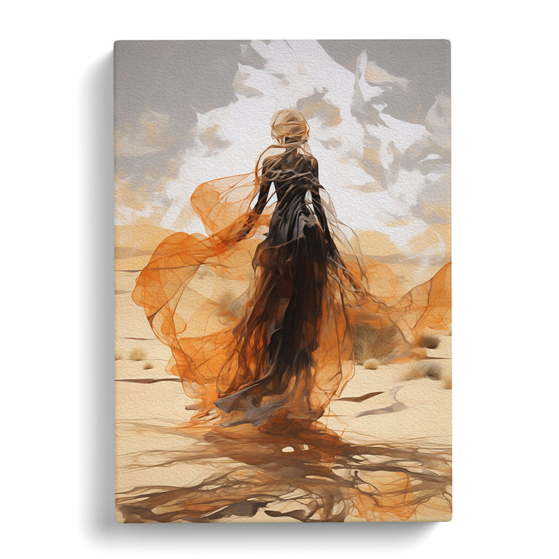 Desert Gestural - Wrapped Canvas, 76cm H x 50cm W x 3cm D