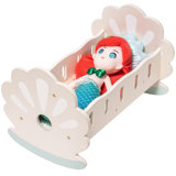 Baby Crib Cradle with Bedding Doll Furniture & Accessories