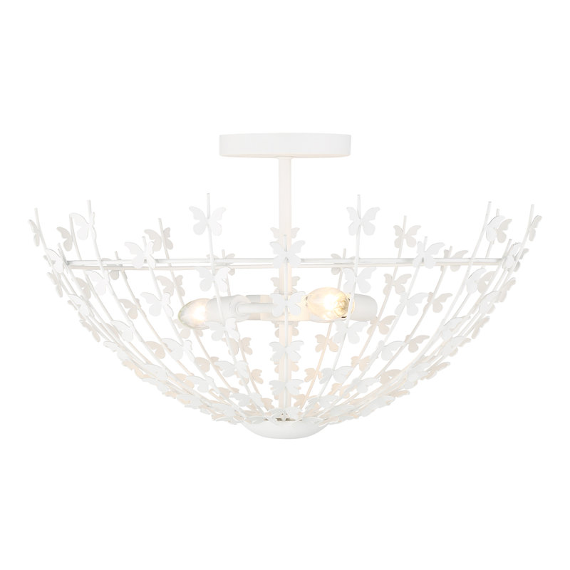 Birch 3-Light Ceiling Light in Bisque White, Bisque White
