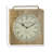 Traditional Analog Solid Wood Quartz Movement / Crystal Tabletop Clock in Brown-2056793742