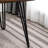 Rustic Dark Pine Dining Table With Robust Metal Base Hairpin Design