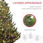 Arbre de Noël artificiel de 7 pi, conception avec 2931 pointes, 310 lumières à DEL, facile à assembler, antidéflagrant pour une installation à la maison, décor de bureau de pompiers