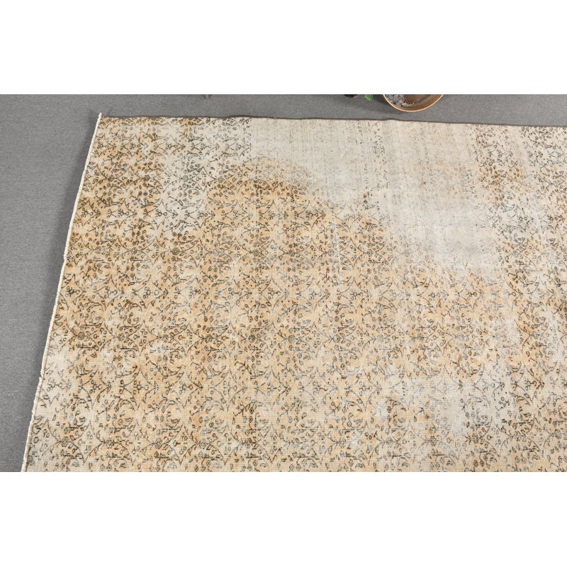 Tapis turc rétro fait à la main avec un design bohémien pour la décoration de plancher de salon noir / blanc