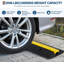 Paquet de 4 rampes de protection de câble en caoutchouc 1 canal robustes - capacité de charge de 22046 lb - bosse de protection de câble de plancher - pour allées, asphalte, béton - Taille: 102 x 15,5 x 3 cm