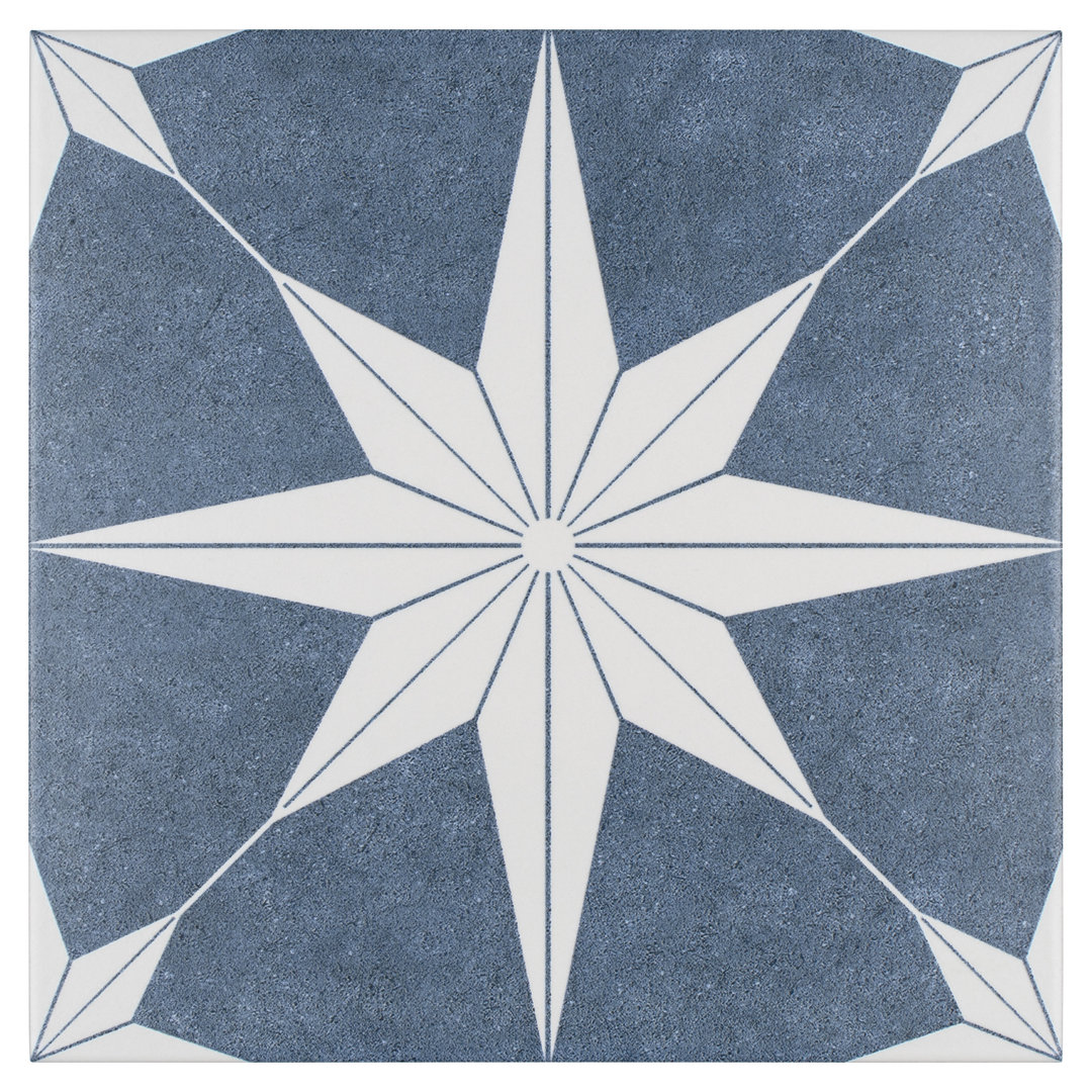 Stella 10" x 10" Porcelain Patterned Wall & Floor Tile Merola Tile